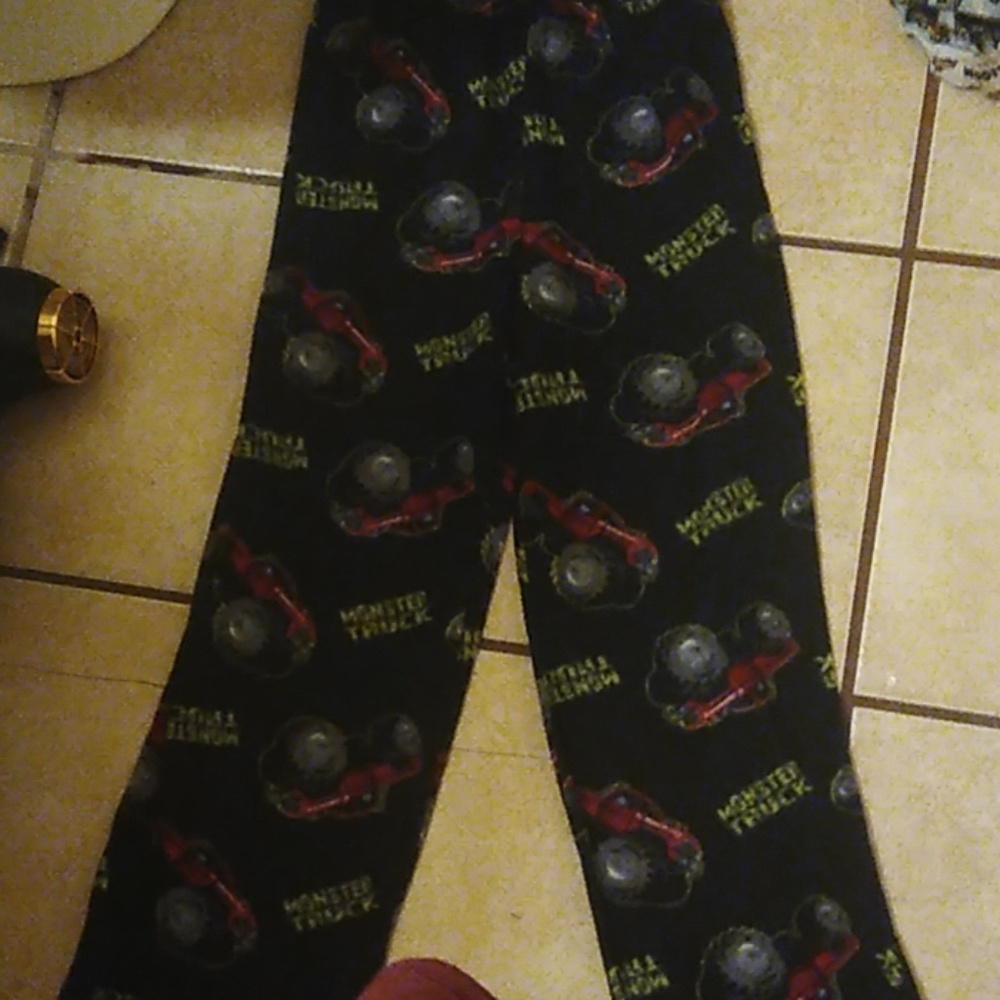 Monster truck pajama pants